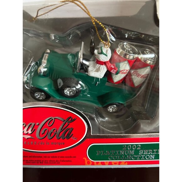 Coca-Cola 2002 Platinum Series Collection Ornament Santa Christmas Collectible - Picture 3 of 8
